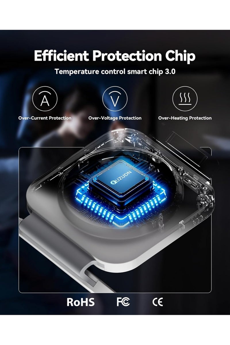 مورتيكو 3 في 1 محطة شحن لأجهزة Apple المتعددة ، رصيف الشاحن اللاسلكي السريع القابل للطي ، وسادة شحن السفر لـ iPhone 16 15 14 13 12 Pro Max Plus Apple Watch Series & Airpods 4/3/2/PRO - Image 5
